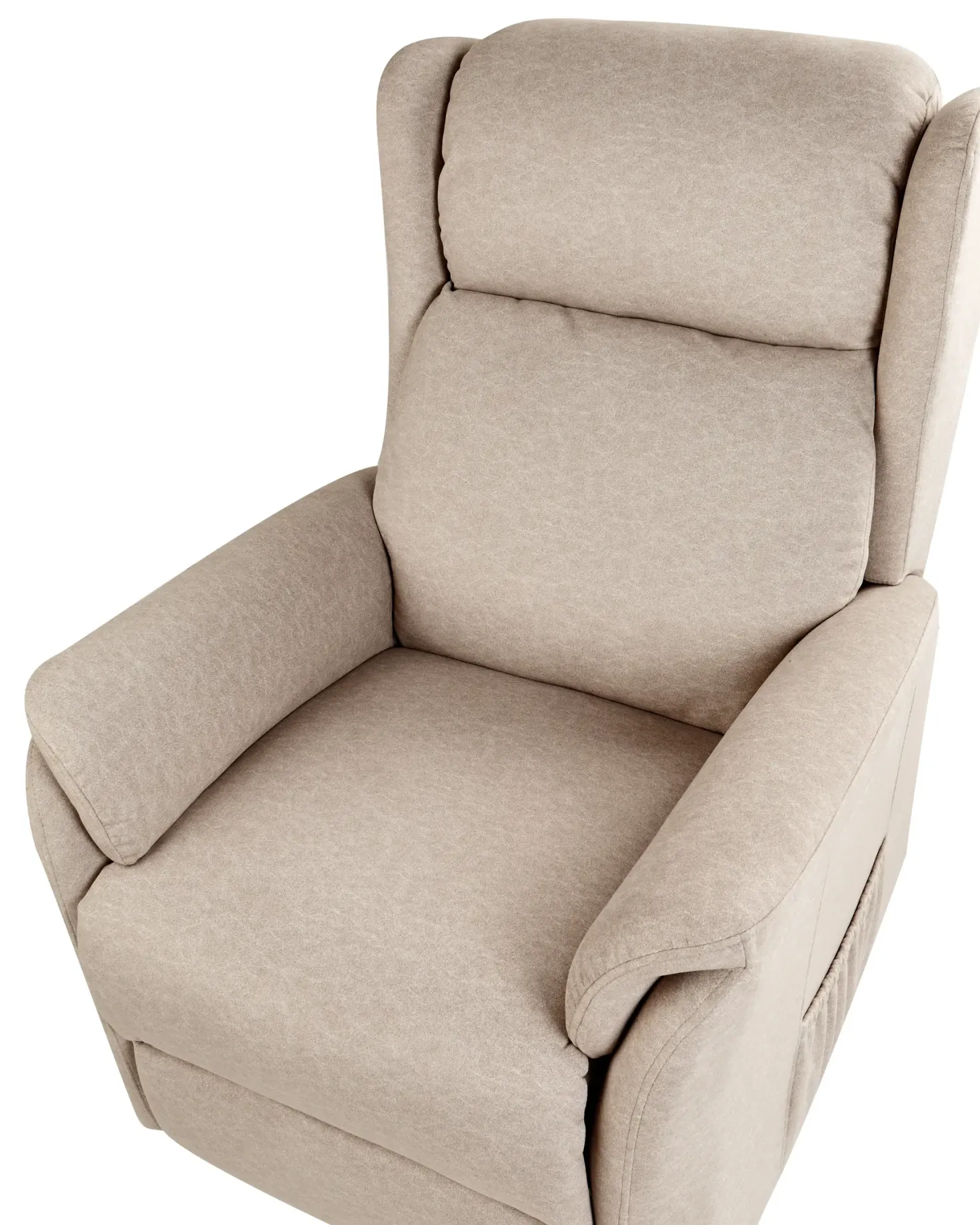 Elektrisk recliner stol ELEGY Inkl. fodstøtte Velour Brungrå