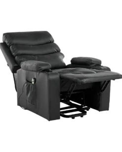 Elektrisk recliner stol ETER Kunstlæder Sort