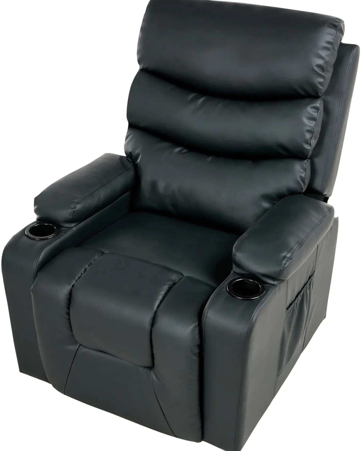 Elektrisk recliner stol ETER Kunstlæder Sort