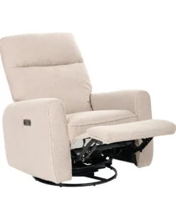 Elektrisk recliner stol FOBOS Boucle Lys Beige