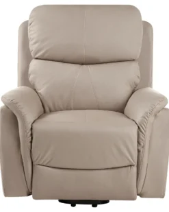 Elektrisk recliner stol GLORIE massagefunktion Brungrå
