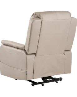 Elektrisk recliner stol GLORIE massagefunktion Brungrå