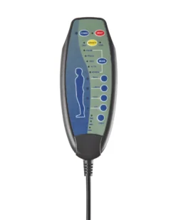 Elektrisk recliner stol GLORIE massagefunktion Kunstlæder Brun