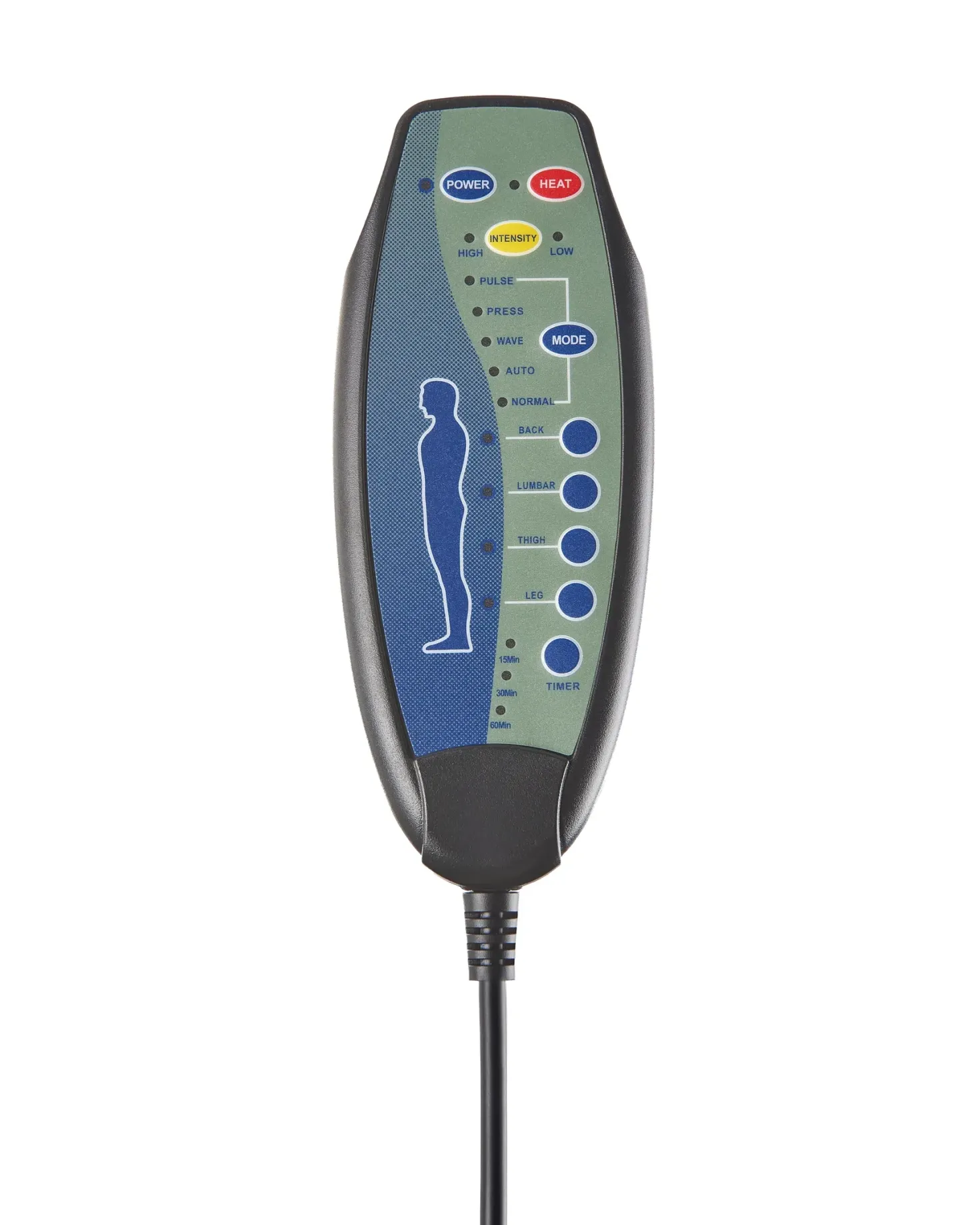 Elektrisk recliner stol GLORIE massagefunktion Kunstlæder Brun