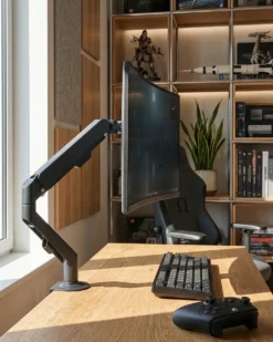 Enkelt monitorholder MARM Sort