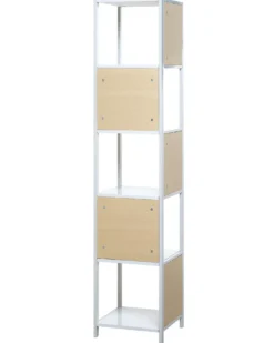5-etagers reol BOGOTA 165 cm Hvid