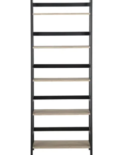 5-etagers reol CROYDON 163 cm Sort