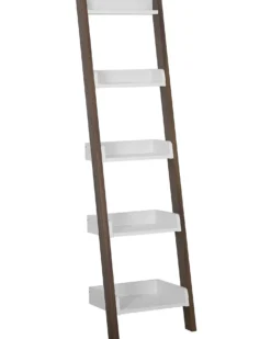 5-etagers reol MOBILE DUO 166 cm Brun/hvid
