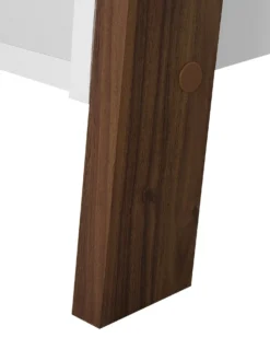 5-etagers reol MOBILE DUO 166 cm Brun/hvid
