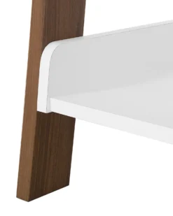 5-etagers reol MOBILE DUO 166 cm Brun/hvid