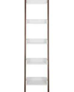 5-etagers reol MOBILE DUO 166 cm Brun/hvid