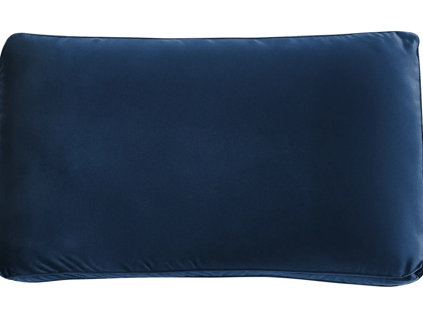 EVJA 4 personers Hjørnesofa modul Højrevendt Navy Blå Velour med fodskammel