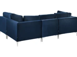 EVJA 4 personers Hjørnesofa modul Venstrevendt Navy Blå Velour