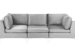 EVJA 3 personers Modulsofa Grå Velour