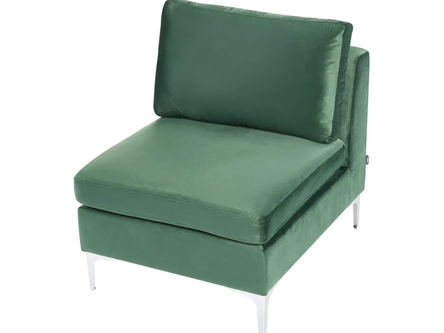 EVJA 6 personers U-formet modulsofa Grøn Velour