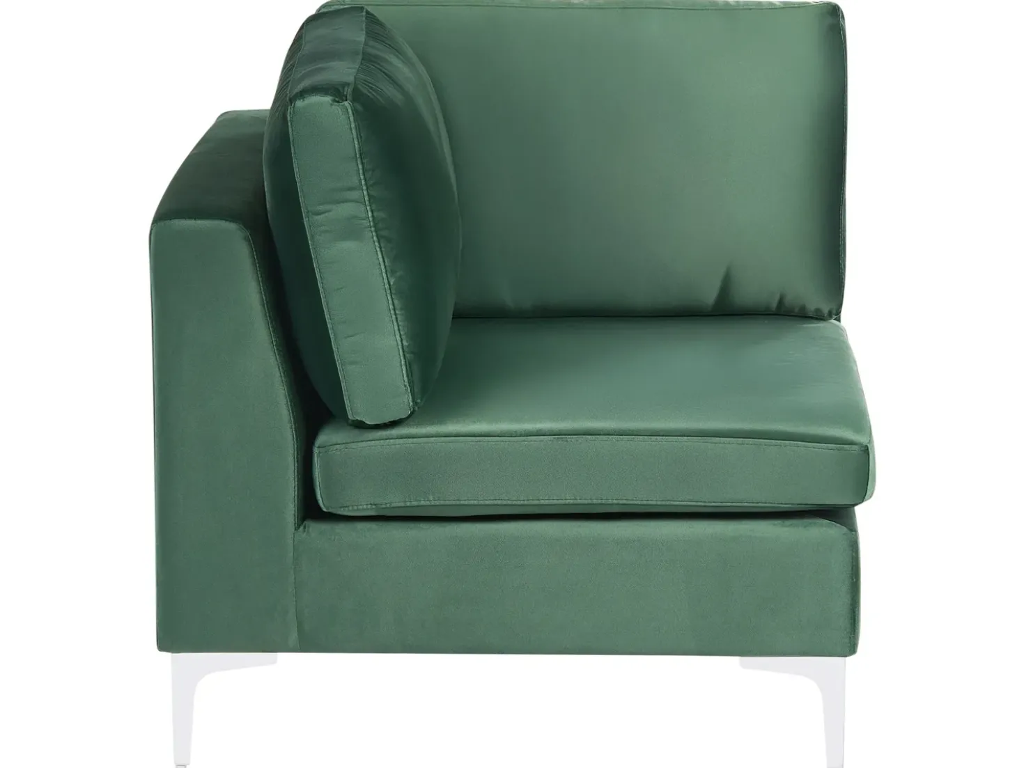 EVJA 6 personers U-formet modulsofa Grøn Velour