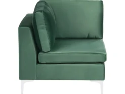 EVJA Hjørnemodul Grøn Velour