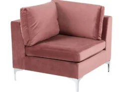 EVJA Hjørnemodul Lyserød Velour