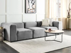 FALSTERBO 3 personers Modulsofa Grå Velour