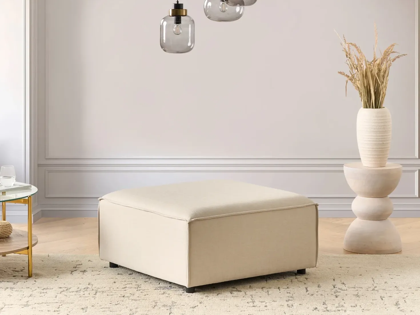 Fodskammel ARDAL Beige