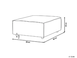 Fodskammel ARDAL Beige