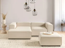 Fodskammel ARDAL Beige