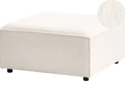 Fodskammel ARDAL Boucle Cremehvid