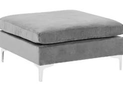 Fodskammel EVJA Velour Grå