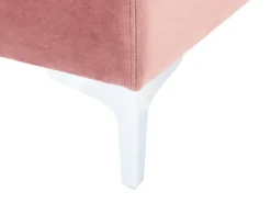 Fodskammel EVJA Velour Lyserød