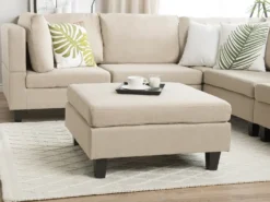 Fodskammel FEVIK Beige