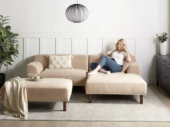 Fodskammel HOLT Beige