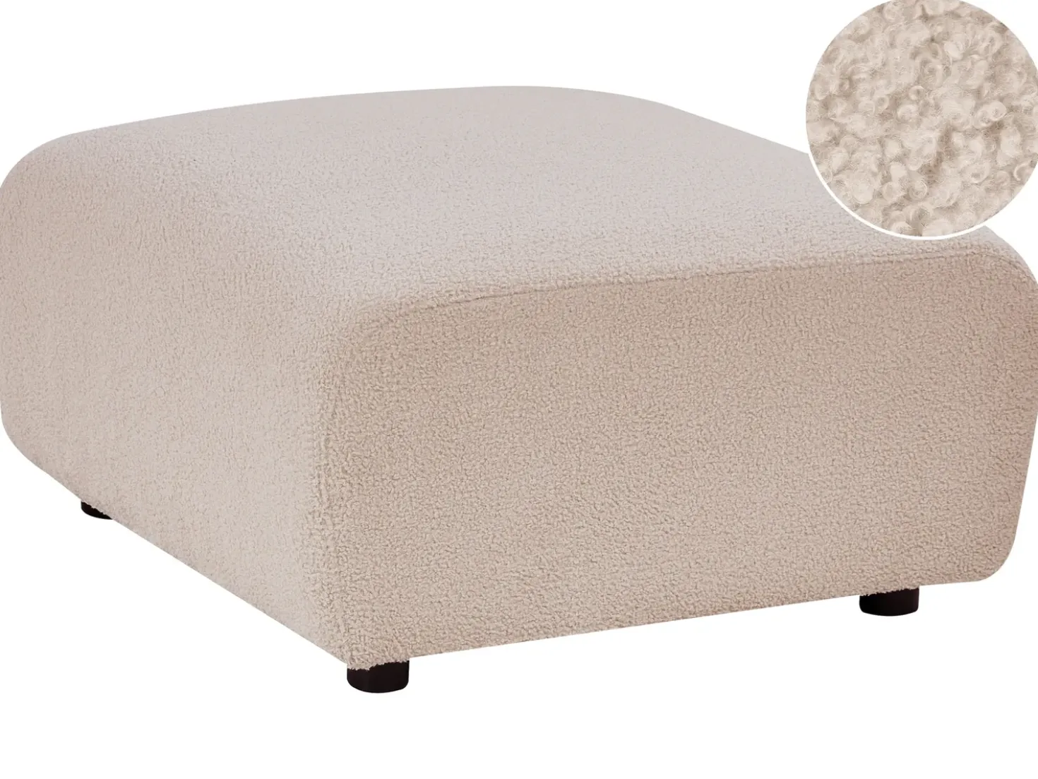 Fodskammel KIVVIK Boucle Beige