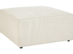 Fodskammel LEMVIG Fløjl Lys Beige
