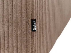 Fodskammel LEMVIG Fløjl Sand Beige