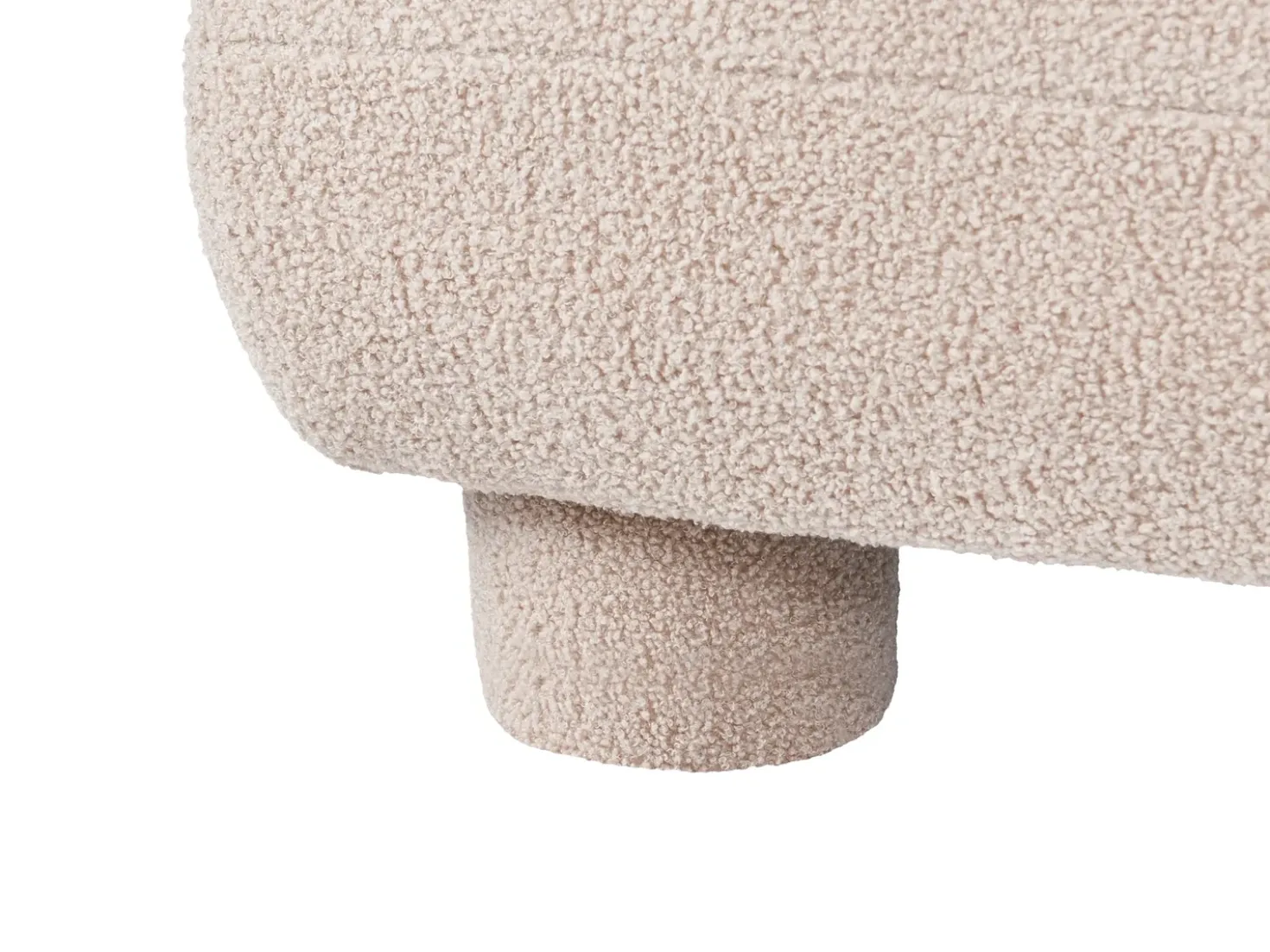 Fodskammel MJALBI Boucle Beige