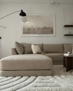 Fodskammel SIGTUNA Beige