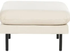 Fodskammel VINTERBRO Velour Lys Beige