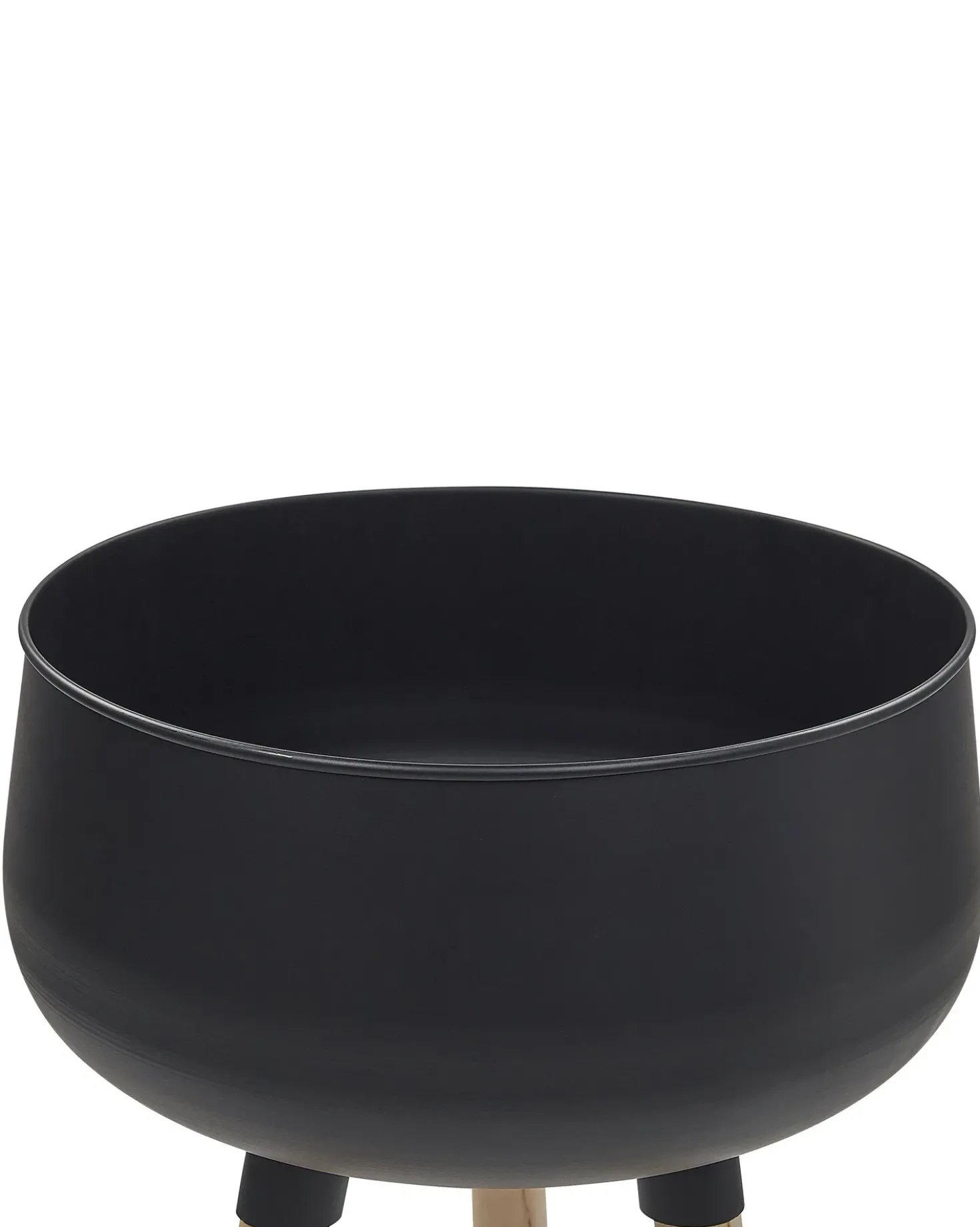 Forhøjet plantekrukke AGROS 30 cm Sort Metal