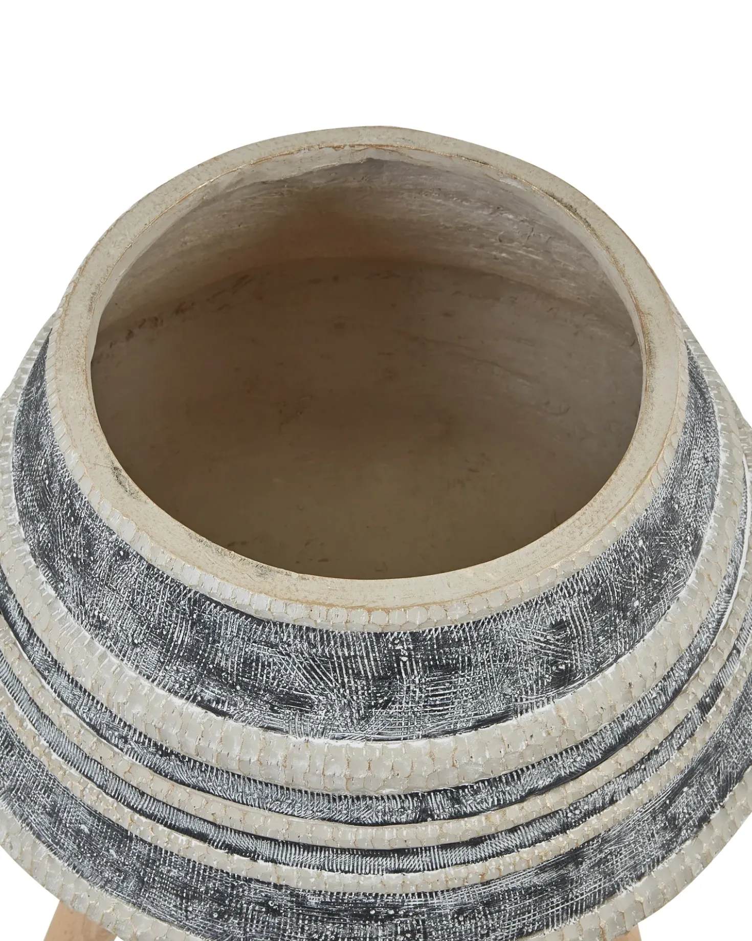 Forhøjet plantekrukke ATHAEA 37 cm Beige