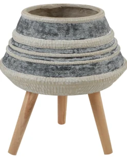Forhøjet plantekrukke ATHAEA 37 cm Beige