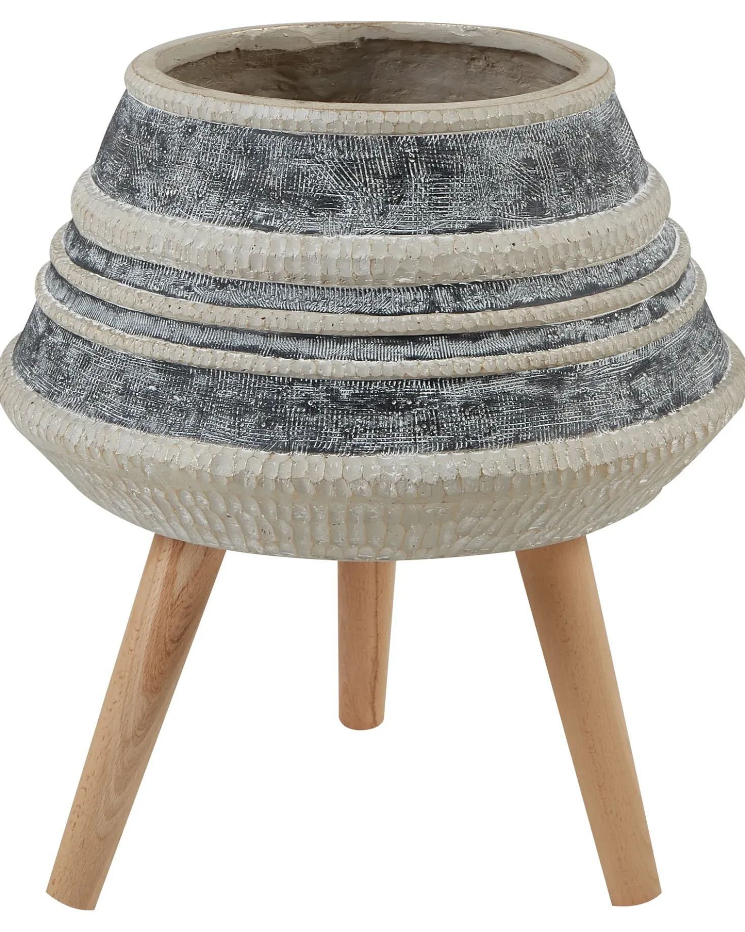 Forhøjet plantekrukke ATHAEA 37 cm Beige