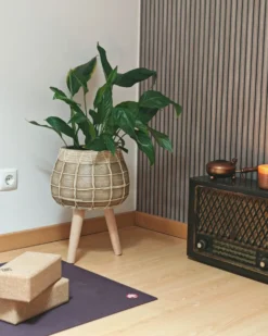 Forhøjet plantekrukke DARMERA 30 cm Lysebrun