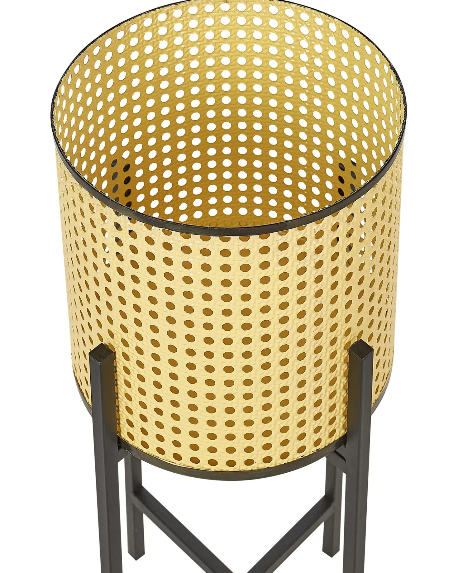 Forhøjet plantekrukke FALLOPIA Metal 25 cm Beige