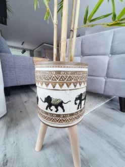 Forhøjet plantekrukke KOTTES 22 cm Lysebrun