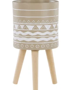 Forhøjet plantekrukke MILINA 30 cm Beige