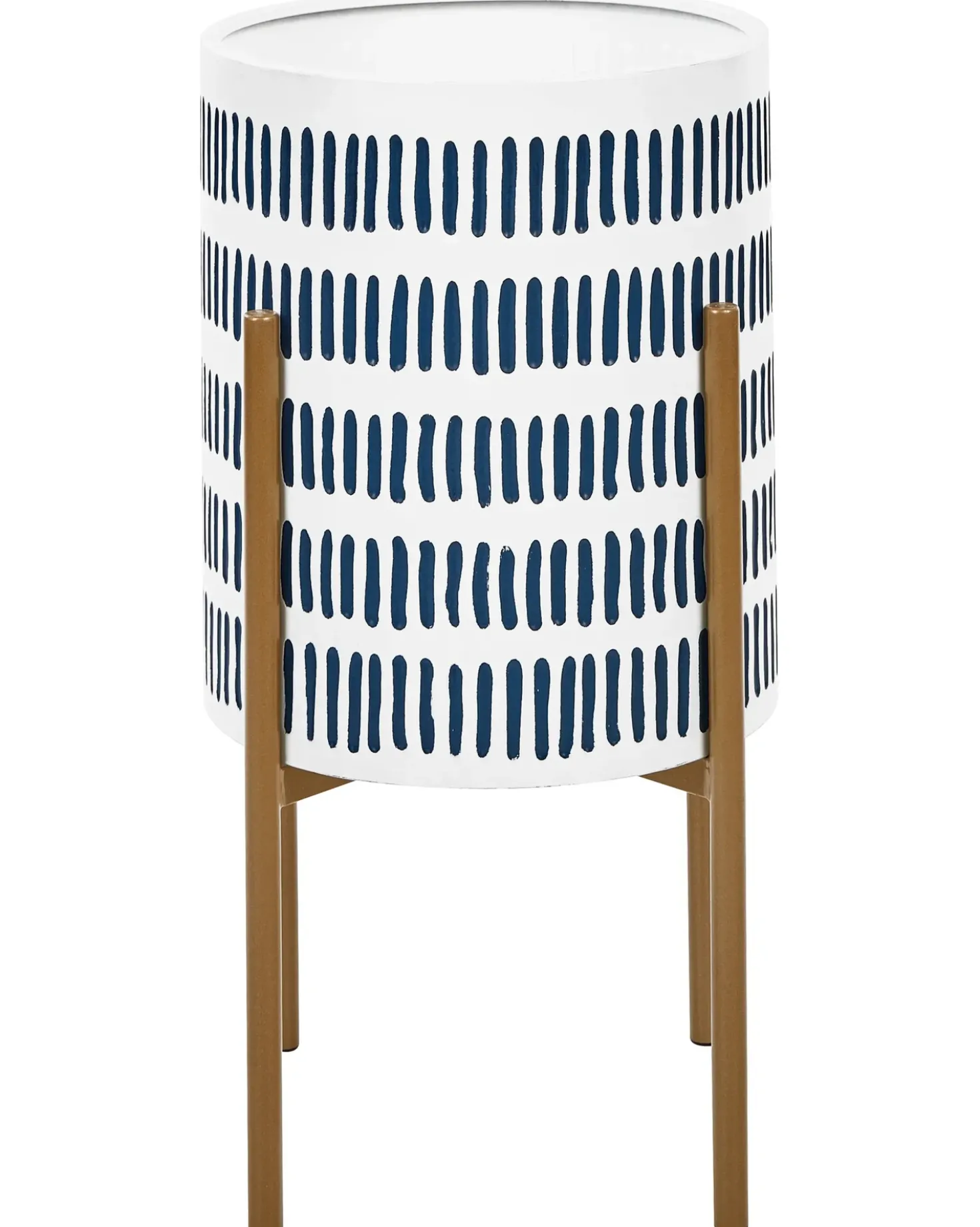 Forhøjet plantekrukke NEMOROSA Metal 31 cm Hvid