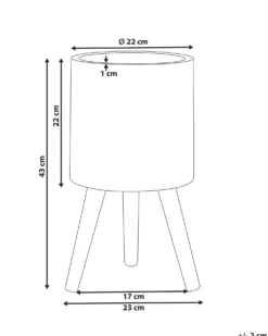 Forhøjet plantekrukke PREWEZA 23 cm Cremehvid