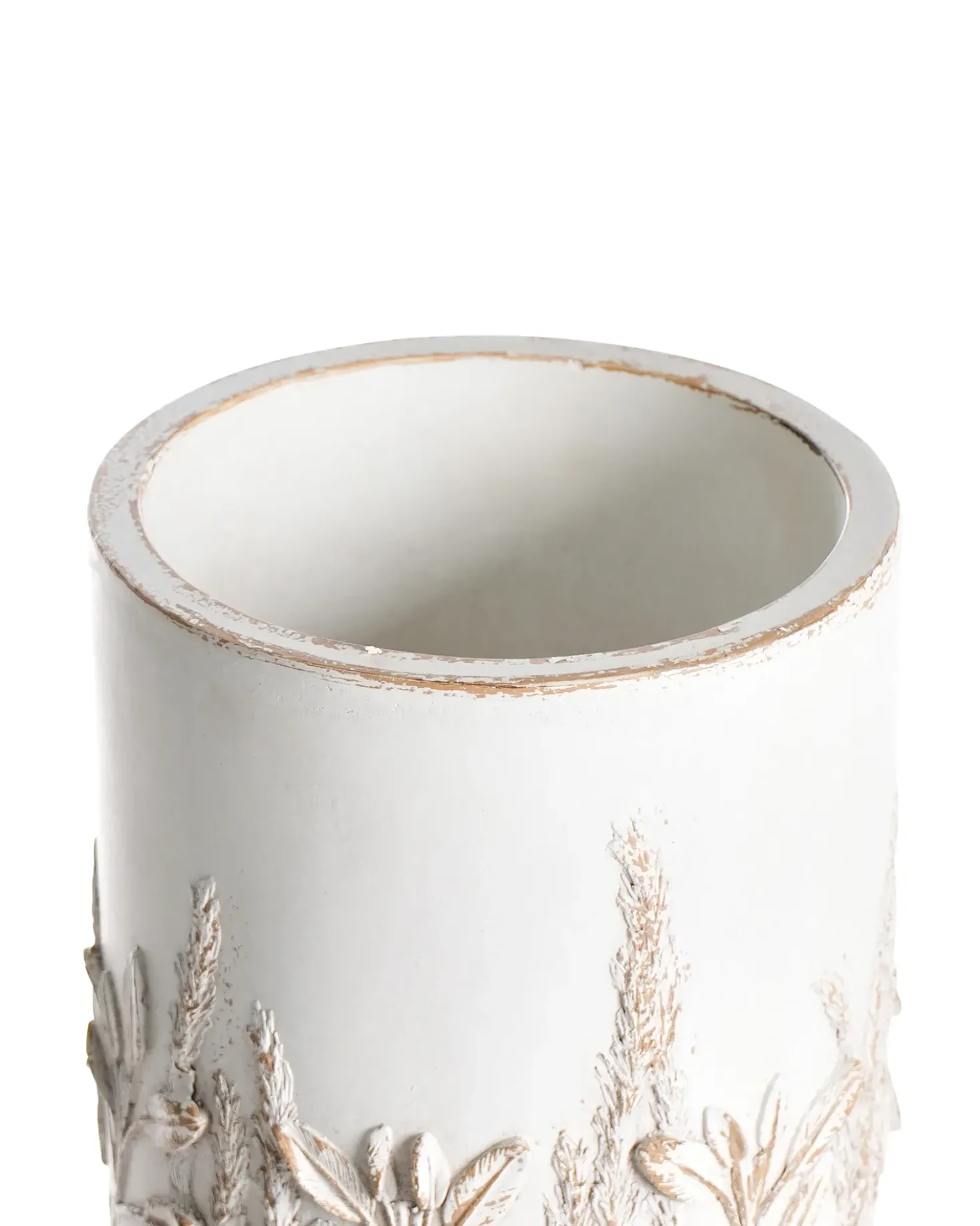 Forhøjet plantekrukke PREWEZA 23 cm Cremehvid