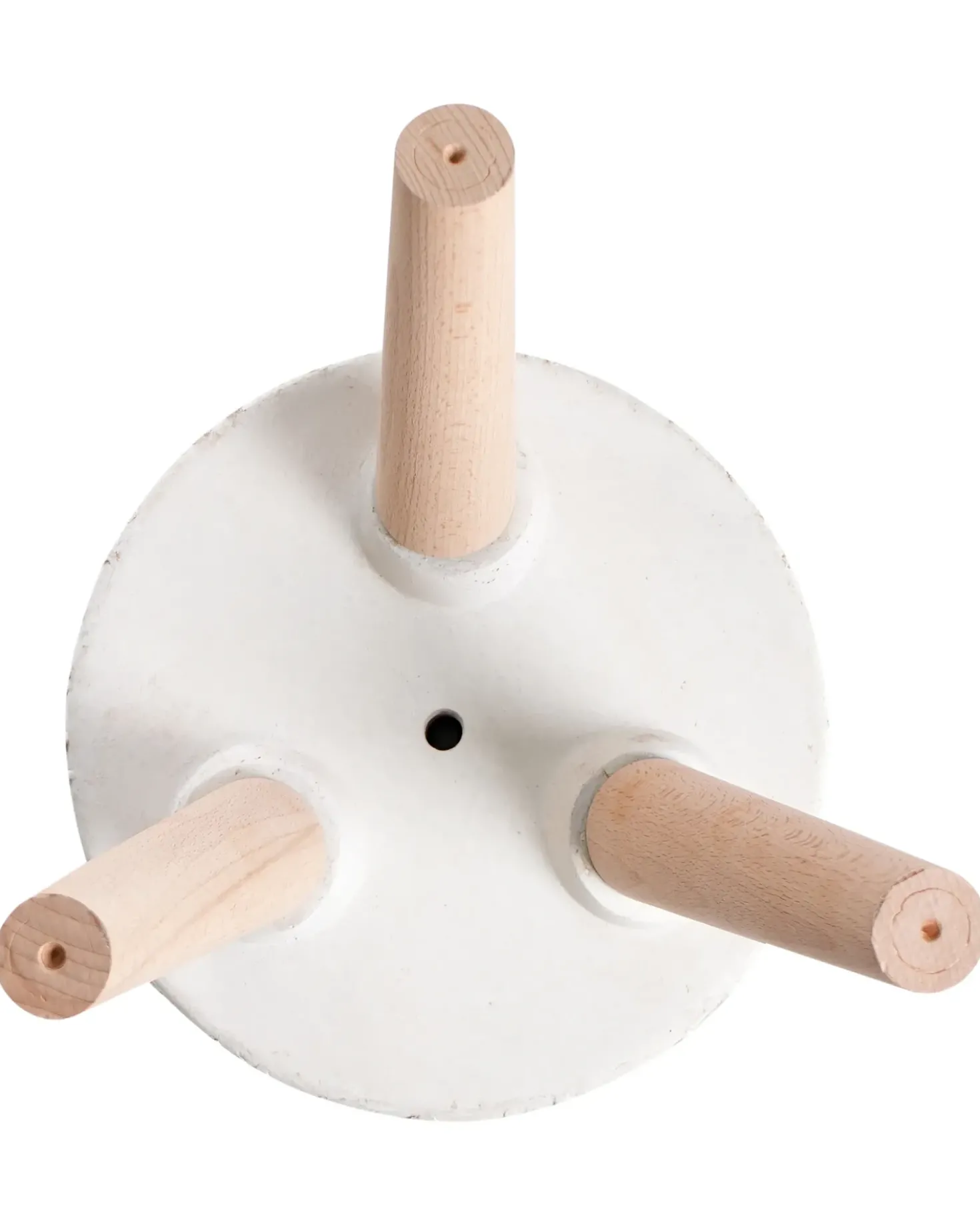 Forhøjet plantekrukke PREWEZA 23 cm Cremehvid