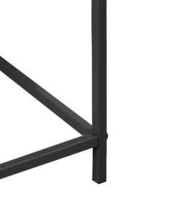 Forhøjet plantekrukke TAPIEN Metal 70 cm Sort